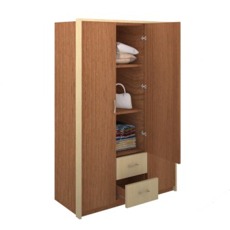 Wardrobe : 3 Door Wardrobe (In Cherry Twist)