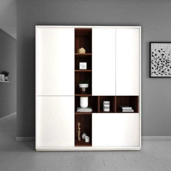 Wardrobe 3 Door Wardrobe (In Frosty White)