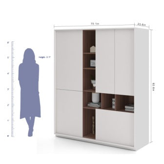 Wardrobe 3 Door Wardrobe (In Frosty White)