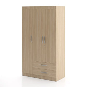 Wardrobe : 3 Door Wardrobe (In Maple Finish)