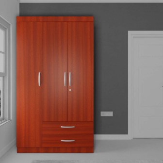 Wardrobe 3 Door Wardrobe (In Sapeli Finish)