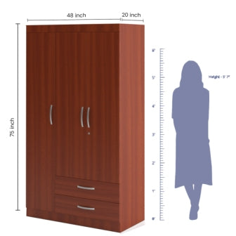 Wardrobe 3 Door Wardrobe (In Sapeli Finish)