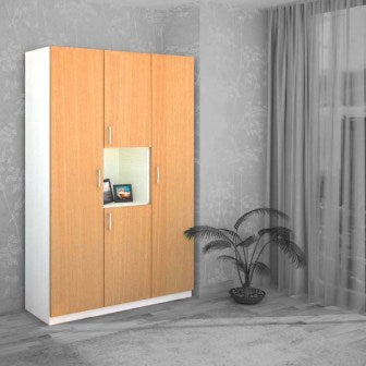Wardrobe : 3 Door Wardrobe (In Triscuit )