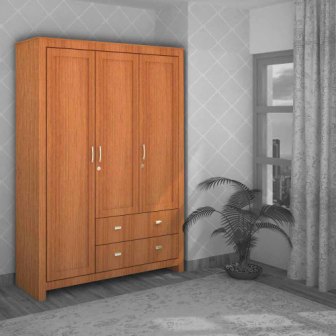 Wardrobe 3 Door Wardrobe (In Urban Teak)