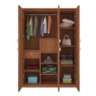 Wardrobe 3 Door Wardrobe (In Urban Teak)