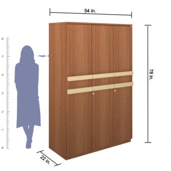 Wardrobe 3 Door Wardrobe (In Urban Teak)