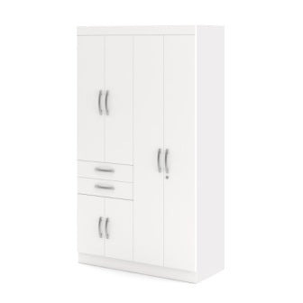 Wardrobe : 4 Door Wardrobe (In Frosty Finish)