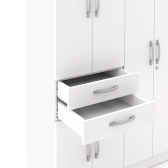 Wardrobe : 4 Door Wardrobe (In Frosty Finish)