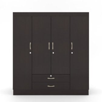 Wardrobe : 4 Door Wardrobe (In Wenge Brew Finish )