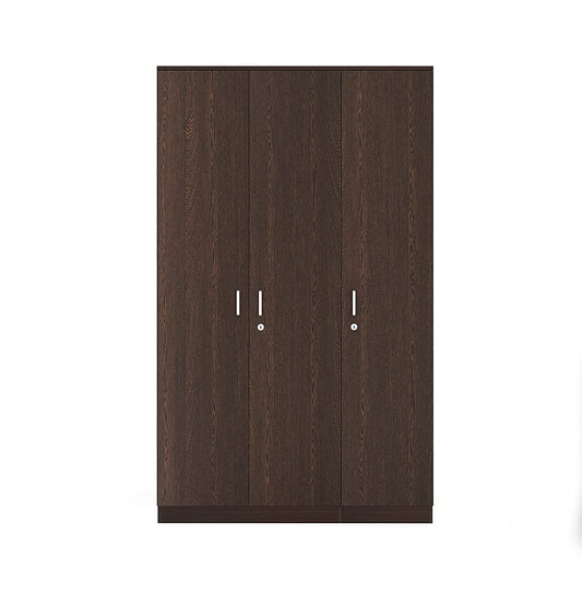 Wardrobe: Adrie Engineered Wood 3 Door Wardrobe With Drawer (Wenge)