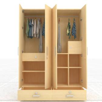  Wardrobe Bedroom 4 Door Wardrobe