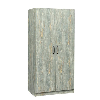 Wardrobe High Wardrobe And Kitchen Cabinet With 2 Doors,Grey