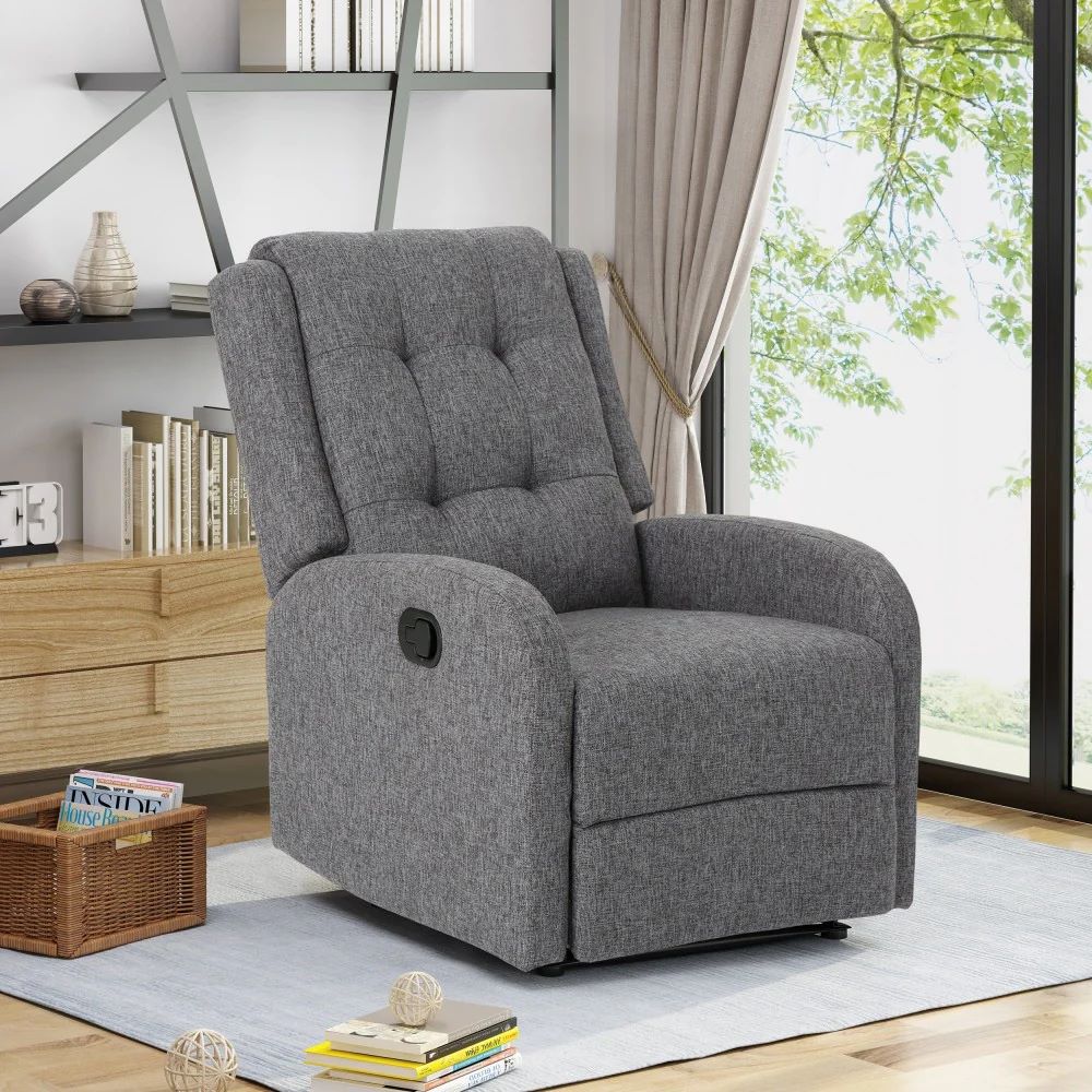 1 Seater Sofa Set: Adrano  Upholstered Fabric Recliner
