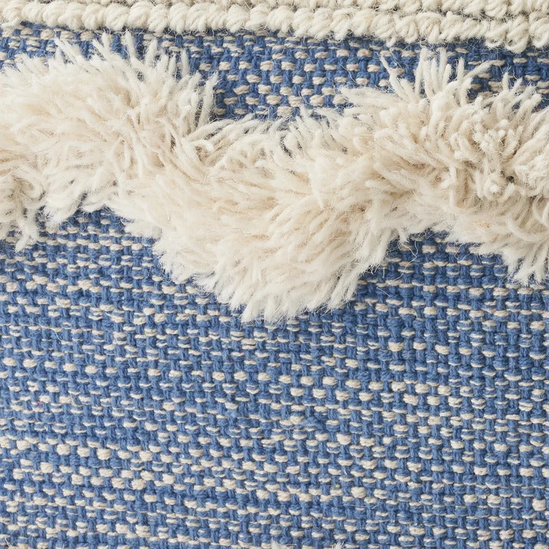 Foot Stool : Square Chevron Pouf Ottoman
