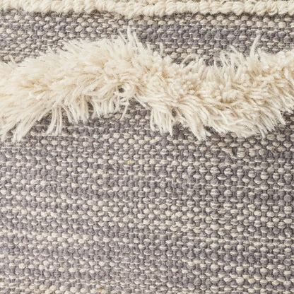 Foot Stool : Square Chevron Pouf Ottoman