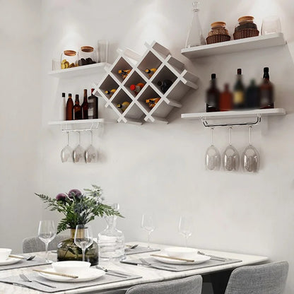 Wine Racks : 7 Bottle Wall Mounted Wine Bottle