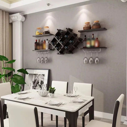 Wine Racks : 7 Bottle Wall Mounted Wine Bottle