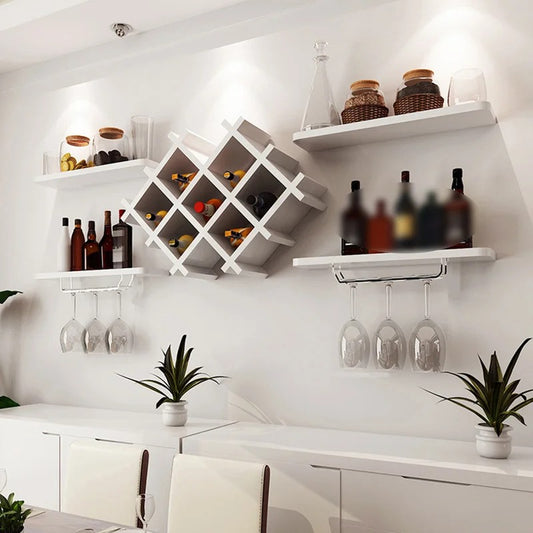 Wine Racks : 7 Bottle Wall Mounted Wine Bottle