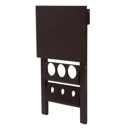 Wine Racks : Floor Wine Bottle & Glass Rack in Dark Cherry
