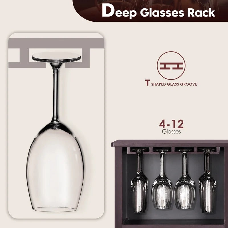 Wine Racks : Home Bar in Brown
