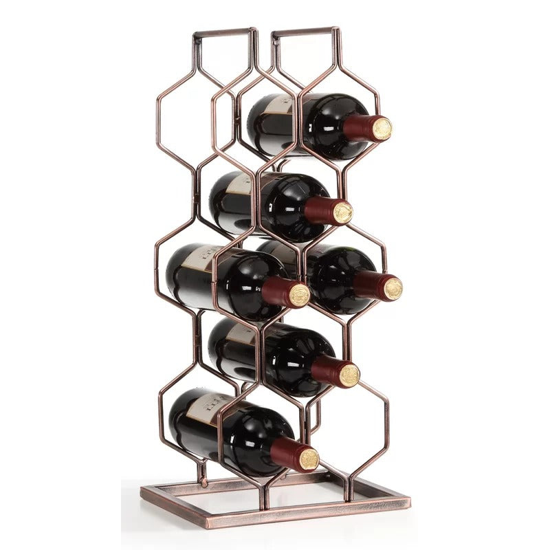 Wine Racks : Sen Tabletop Wine Bottle Rack in Copper