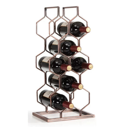 Wine Racks : Sen Tabletop Wine Bottle Rack in Copper