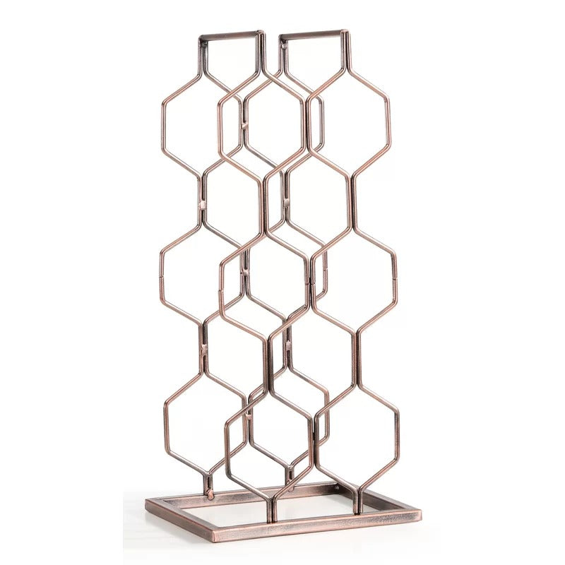 Wine Racks : Sen Tabletop Wine Bottle Rack in Copper