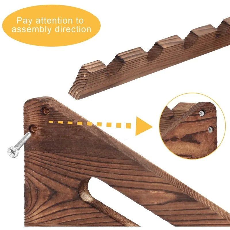 Wine Racks : Solid Wood Tabletop Wine Bottle Rack