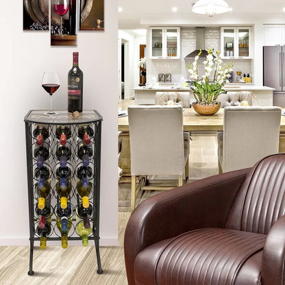Wine Racks : VK Floor Wine Bottle Rack in Black