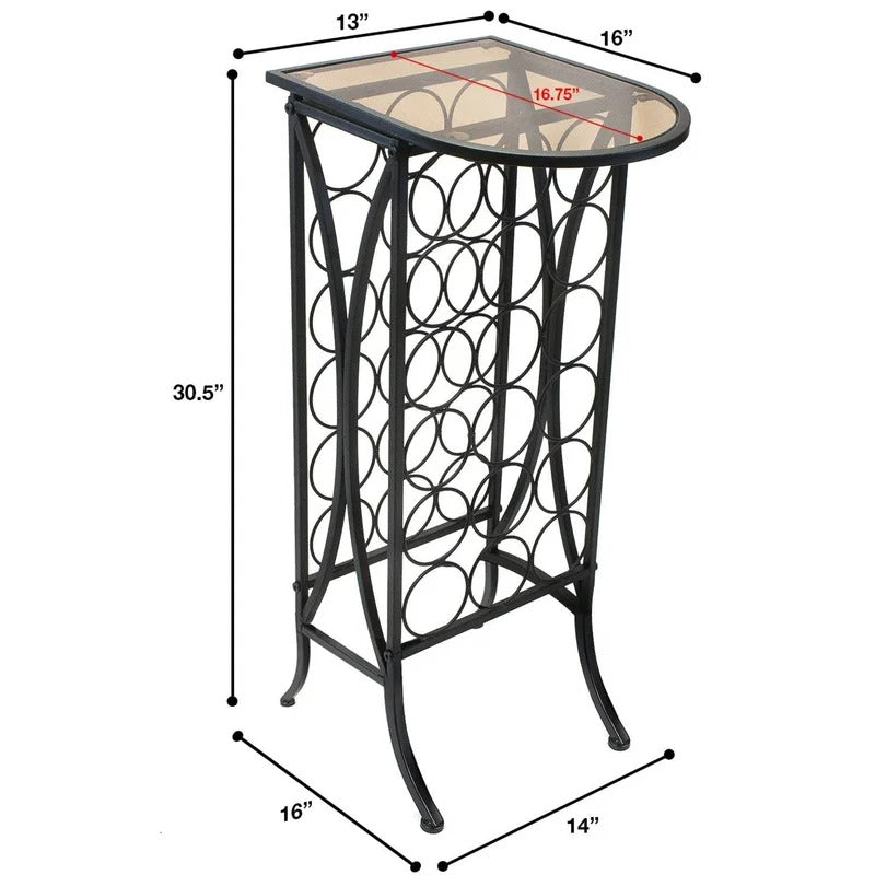 wine rack plant stand Wine Racks : VK Floor Wine Bottle Rack in Black – Studio GKW