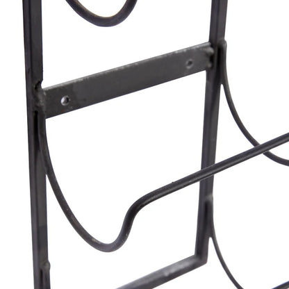 Wine Racks : Wall Mounted Wine Bottle Rack in Black