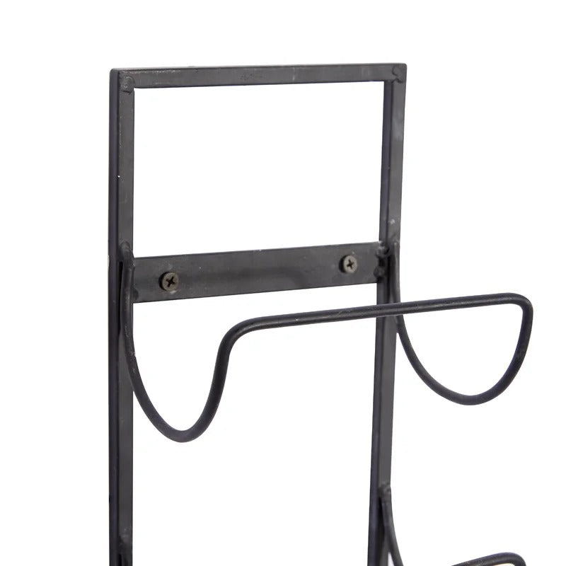 Wine Racks : Wall Mounted Wine Bottle Rack in Black