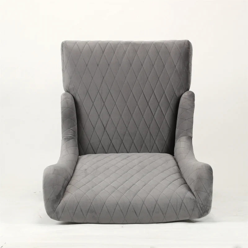 Wing Chair: 23.6'' Wide Tufted Velvet Wingback Chair