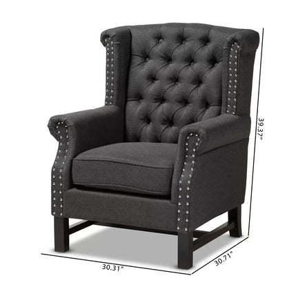 Wing Chair: 29.5'' Wide Tufted Wingback Chair