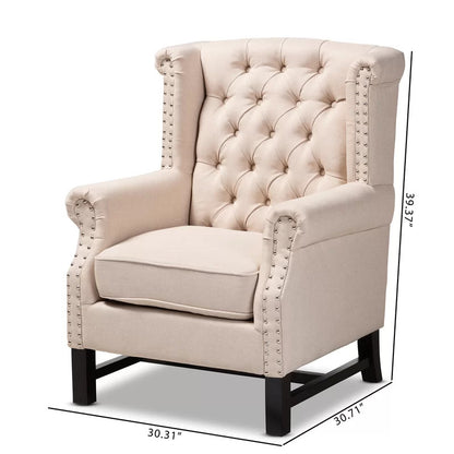 Wing Chair: 29.5'' Wide Tufted Wingback Chair