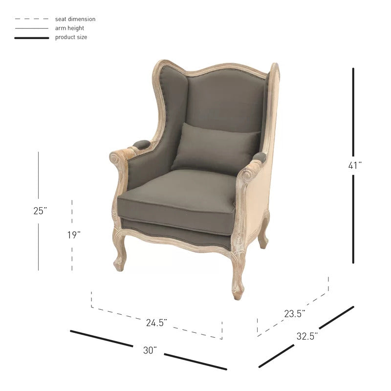Wing Chair: 30'' Wide Wingback Chair