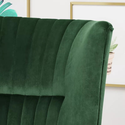 Wing Chair: 31'' Wide Tufted Velvet Wingback Chair