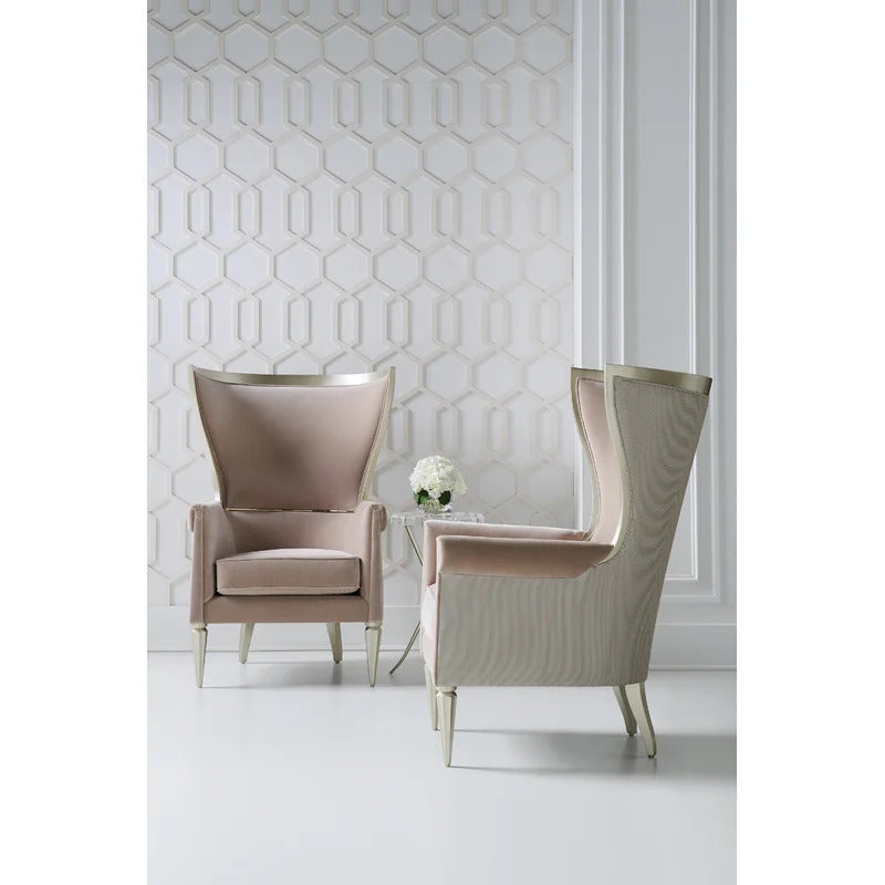 Wing Chair: 32.25'' Wide Down Cushion Wingback Chair