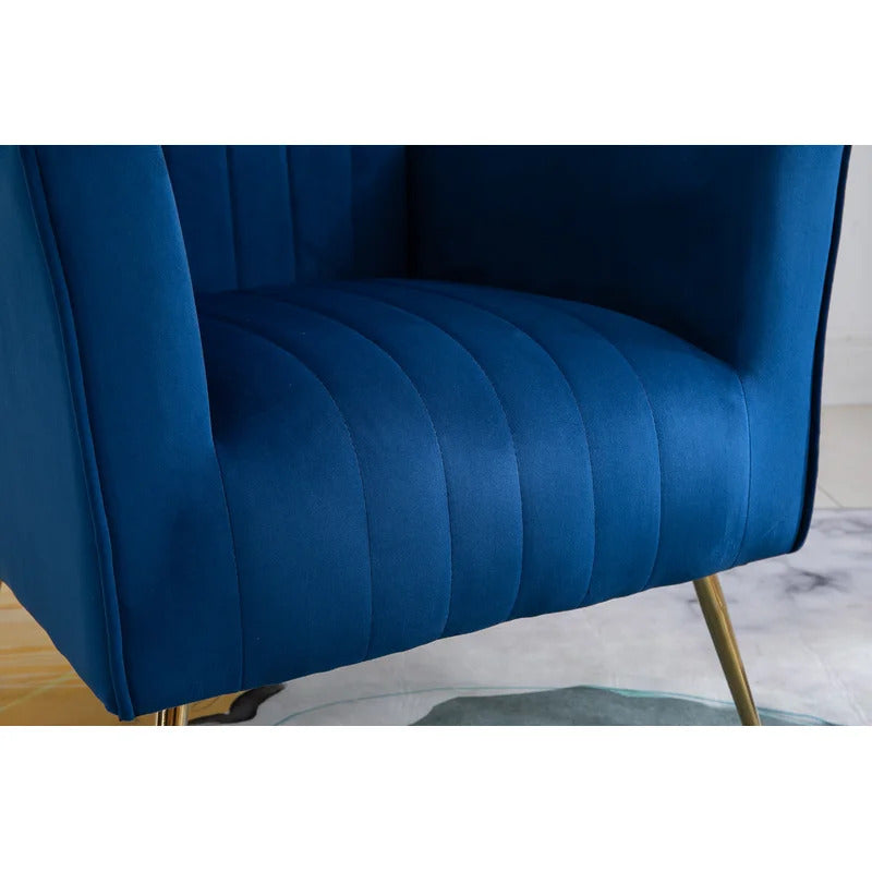 Wing Chair: Fliptak 24.5'' Wide Velvet Wingback Chair