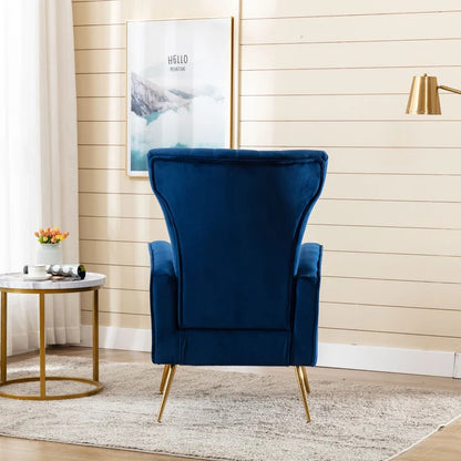 Wing Chair: Fliptak 24.5'' Wide Velvet Wingback Chair
