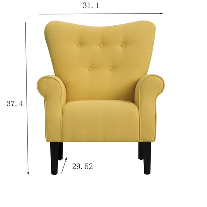 Wing Chair: Milayna 31.1'' Wide Tufted Wingback Chair