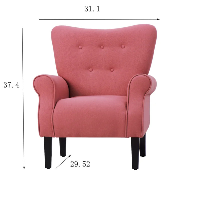 Wing Chair: Milayna 31.1'' Wide Tufted Wingback Chair