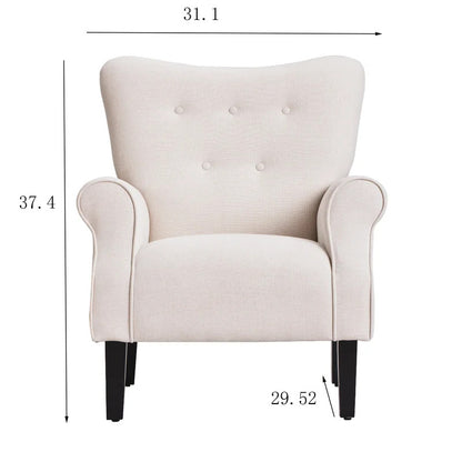 Wing Chair: Milayna 31.1'' Wide Tufted Wingback Chair