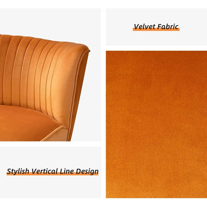 Wing Chair: Reshion 21.2'' Wide Velvet Wingback Chair
