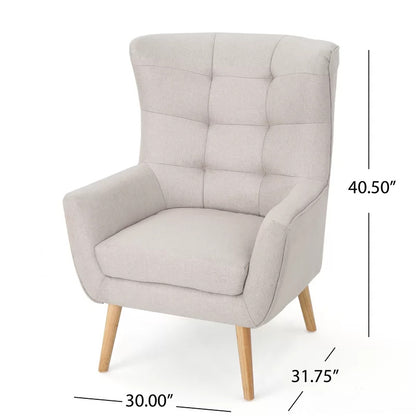 Wing Chair: Rexton 31.75'' Wide Tufted Wingback Chair