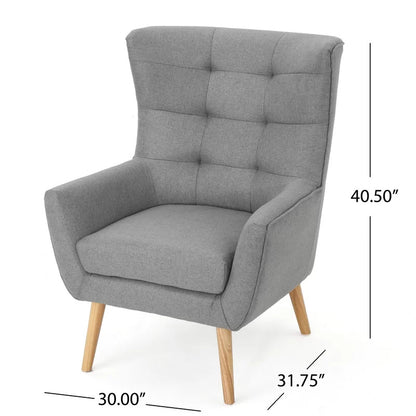 Wing Chair: Rexton 31.75'' Wide Tufted Wingback Chair