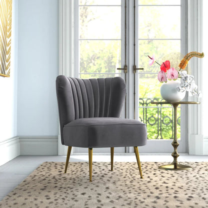 Wing Chair: Ritaro 22.5'' Wide Velvet Wingback Chair