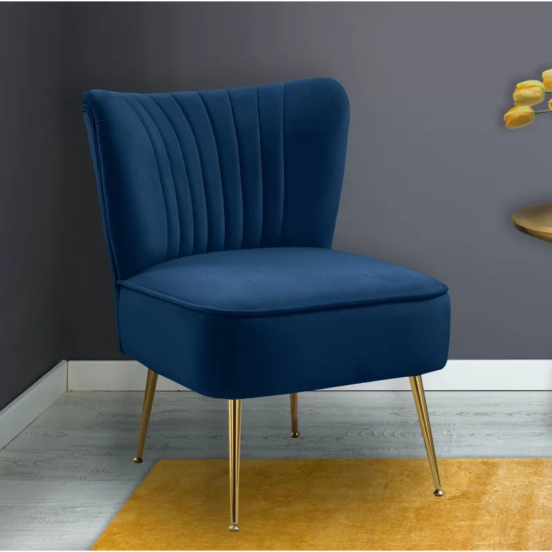 Wing Chair: Ritaro 22.5'' Wide Velvet Wingback Chair