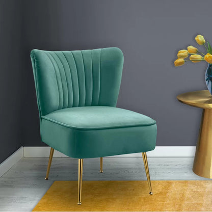 Wing Chair: Ritaro 22.5'' Wide Velvet Wingback Chair