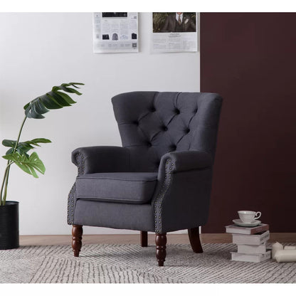 Wing Chair: Turgan 29'' Wide Velvet Wingback Chair